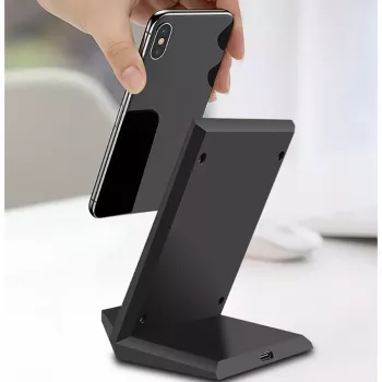 Įkroviklis 2GO 797330 Smartphone Black USB belaidis greitasis įkrovimas