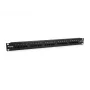 Equip 25 prievadų Cat.3 RJ45 ISDN skirstymo skydelis, juodas