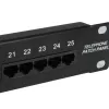 Equip 25 prievadų Cat.3 RJ45 ISDN skirstymo skydelis, juodas