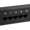 Equip 25 prievadų Cat.3 RJ45 ISDN skirstymo skydelis, juodas