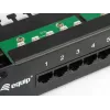 Equip 25 prievadų Cat.3 RJ45 ISDN skirstymo skydelis, juodas