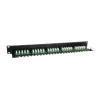 Equip 25 prievadų Cat.3 RJ45 ISDN skirstymo skydelis, juodas