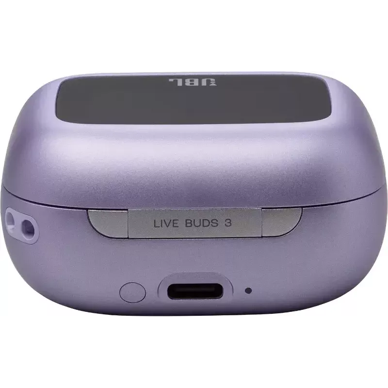 “JBL Live Buds 3” belaidės ausinės į ausis, skirtos pokalbiams, muzikai, sportui ir kasdieniam naudojimui, violetinės spalvos