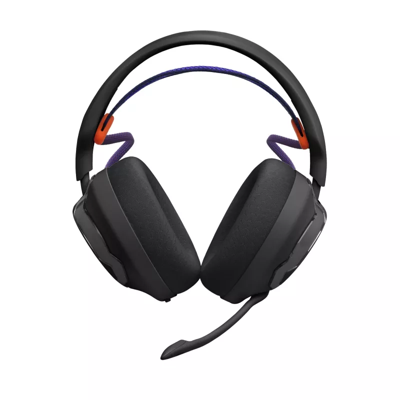 Ausinės JBL Quantum 650 – belaidės žaidimams, Bluetooth, USB‑C, uždengiančios ausis, juodos, 20–20 000 Hz, 331,5 g