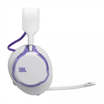 Žaidimų ausinės JBL Quantum 650 – belaidės Bluetooth, USB-C, uždedamos, lankeliu, baltos, 20–20000 Hz