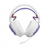 Žaidimų ausinės JBL Quantum 650 – belaidės Bluetooth, USB-C, uždedamos, lankeliu, baltos, 20–20000 Hz