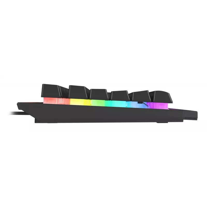 GENESIS Rhod 500 RGB klaviatūra žaidimams USB QWERTY juoda, sidabrinė
