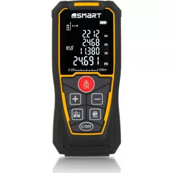 Lazerinis atstumo matuoklis Smart 06-01100, kompaktiškas rankinis matavimo prietaisas