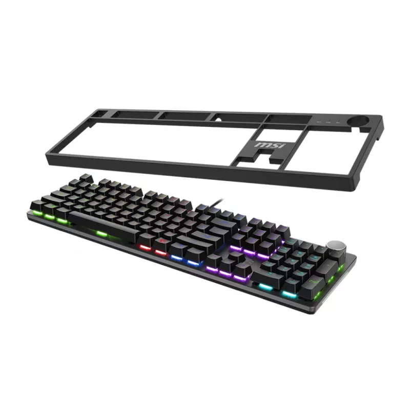 MSI FORGE GK320 RED klaviatūra, mechaninė, USB, QWERTY, anglų, juoda