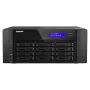 NAS bokštas QNAP TS-h1290FX — EPYC 7302P 3.0 GHz, 128 GB DDR4, 12 lizdų, QuTS hero, juodas