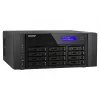 NAS bokštas QNAP TS-h1290FX — EPYC 7302P 3.0 GHz, 128 GB DDR4, 12 lizdų, QuTS hero, juodas