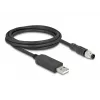 DeLOCK jutiklio/vykdiklio kabelis 1,8 m M8 USB 2.0 Type-A juodas 64258