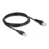 DeLOCK USB brūkšninių kodų skaitytuvas 1D ir 2D, laidinis, stacionariai montuojamas