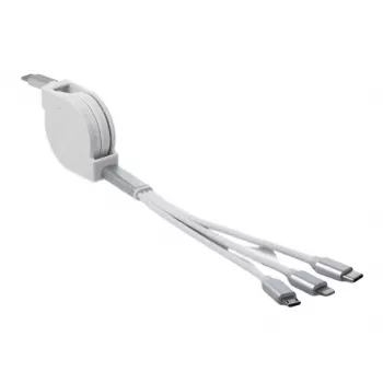 DeLOCK USB Type-C 3 in 1 ištraukiamas įkrovimo laidas Lightning Micro USB USB Type-C 0,98 m