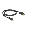 DisplayPort kabelis DeLOCK 83721 Mini DisplayPort 1 m juodas