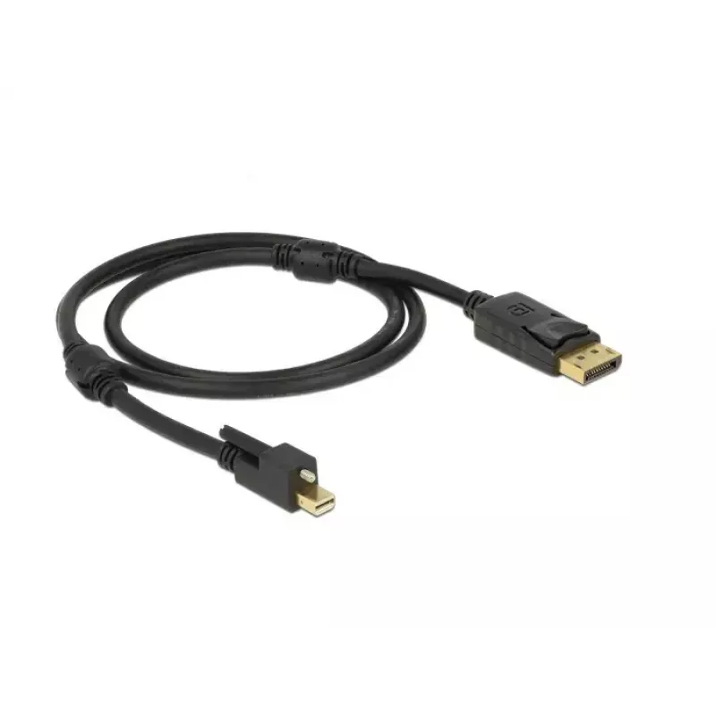 DisplayPort kabelis DeLOCK 83721 Mini DisplayPort 1 m juodas