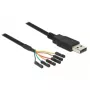 USB kabelis DeLOCK 1,8 m USB 2.0-A / TTL 6 kontaktų juodas