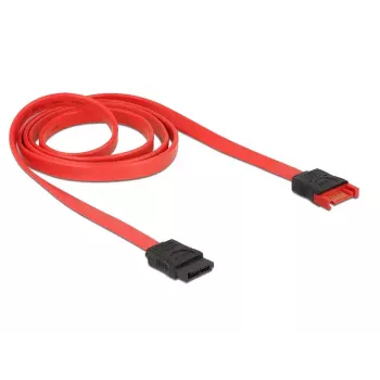 SATA kabelis DeLOCK 83956 1 m SATA 7-pin juoda raudona
