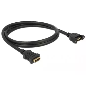 HDMI ilginimo kabelis DeLOCK 85466 1 m HDMI Type A (moteris-moteris) juodas