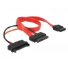 SATA kabelis DeLOCK 0,3 m raudonas