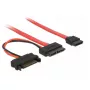 SATA kabelis DeLOCK 0,3 m raudonas