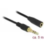 Garso ilginimo laidas DeLOCK 85590 5 m 3,5 mm juodas