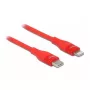 DeLOCK 86635 USB Type-C į Lightning duomenų ir įkrovimo laidas, 2 m, raudonas