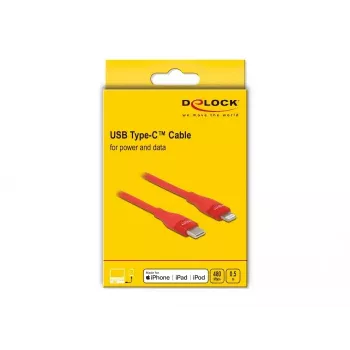 Duomenų ir įkrovimo laidas USB Type-C – Lightning DeLOCK 86633