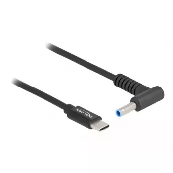 DeLOCK USB Type-C į HP 4,5 x 3,0 mm įkrovimo laidas nešiojamam kompiuteriui, 1,5 m, 20 V, 3 A