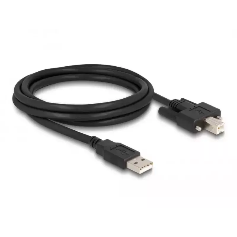 DeLOCK USB 2.0 kabelis Type-A (vyriškas) į Type-B (vyriškas) 2 m juodas