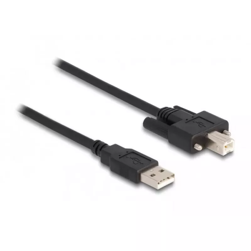 DeLOCK USB 2.0 kabelis Type-A (vyriškas) į Type-B (vyriškas) 2 m juodas