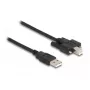 DeLOCK USB 2.0 kabelis Type-A (vyriškas) į Type-B (vyriškas) 2 m juodas