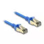 DeLOCK RJ45 tinklo kabelis Cat.8.1 F/FTP Slim 0,5 m mėlynas