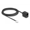DeLOCK telefono kabelis RJ11 kištukas – RJ45 lizdas, juodas, 3 m