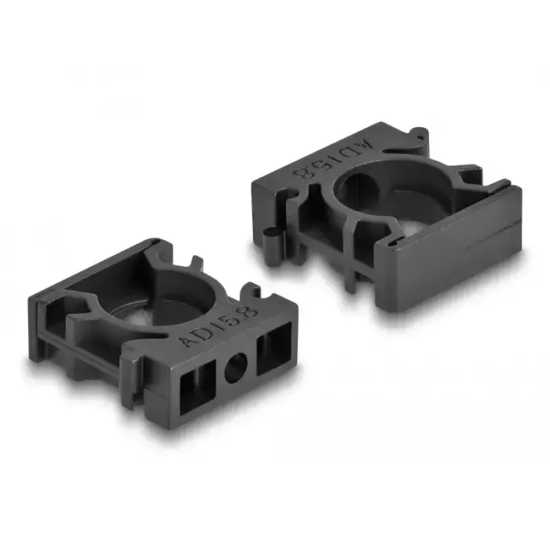 Laikiklis kabeliams DeLOCK 60483 15,8 mm juodas 8 vnt.