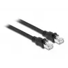 Tinklo kabelis DeLOCK RJ45 Cat.6A F/UTP 2m juodas