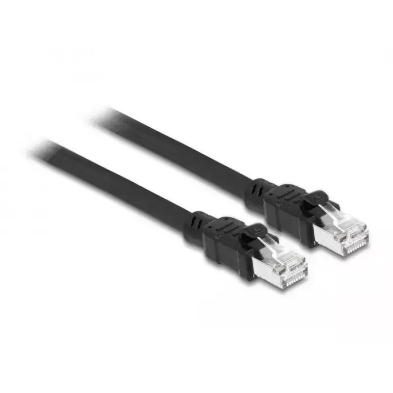 Tinklo kabelis DeLOCK RJ45 Cat.6A F/UTP 2m juodas