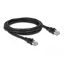 Tinklo kabelis DeLOCK RJ45 Cat.6A F/UTP 2m juodas