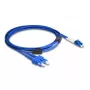 DeLOCK šviesolaidinis kabelis LC Duplex į SC Duplex SingleMode OS2 3 m