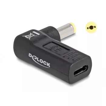 DeLOCK adapteris USB Type-C moteriškas į Acer 5,5 x 1,7 mm vyriškas 90° kampu