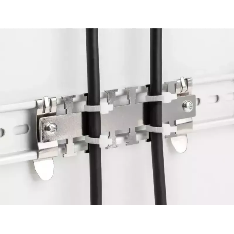DeLOCK Kabelių spaustukas DIN bėgiui 3,5 cm skersmuo Metalinis