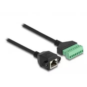 DeLOCK RJ45 kabelis Cat.6 moteriškas į gnybtų bloką 30 cm