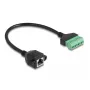 DeLOCK RJ45 kabelis Cat.6 moteriškas į gnybtų bloką 30 cm