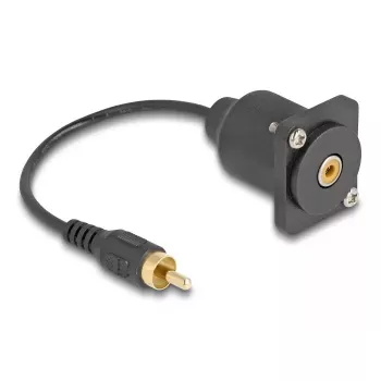 DeLOCK garso laidas 0,2 m RCA juodas 88152 Kištukas į Lizdą
