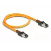 Tinklo kabelis DeLOCK RJ45 USB Type-C 5m Cat6A Oranžinis