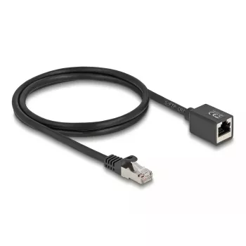 Tinklo kabelis DeLOCK 90294 RJ-45 Cat6a 1 m Juodas