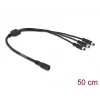 DC šakotuvas DeLOCK 83021 5.5 x 2.1 mm 1 x moteriška į 3 x vyriški