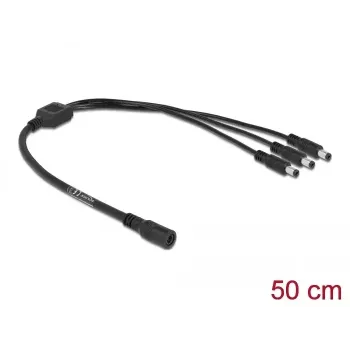DC šakotuvas DeLOCK 83021 5.5 x 2.1 mm 1 x moteriška į 3 x vyriški