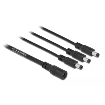 DC šakotuvas DeLOCK 83021 5.5 x 2.1 mm 1 x moteriška į 3 x vyriški