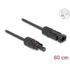 DeLOCK DL4 plokščias saulės kabelis vyriškas–moteriškas 60 cm juodas 3,3 mm²
